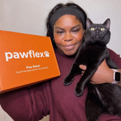 Happy Pawflex cat
